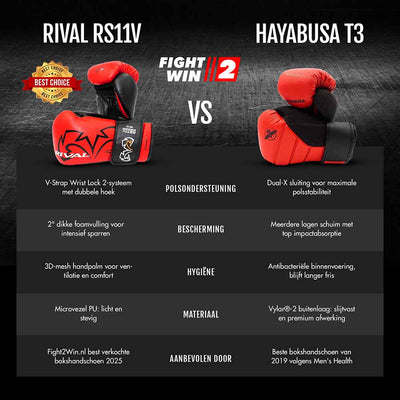 Rival RS11V, Hayabusa T3 of Twins BGVL3 - onze beste koop per type bokser