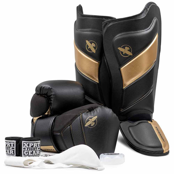 Kickboks Set Hayabusa T3 Zwart-Goud