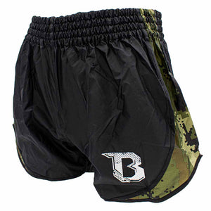 Short de kick-boxing Booster Retro Hybrid Camo Army