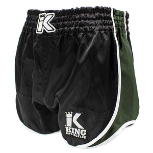 Potkunyrkkeilyshortsit King Pro Boxing Retro Hybrid Musta Vihreä