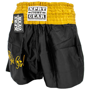 Short de kick-boxing XPRT Fight Girl Noir-Or