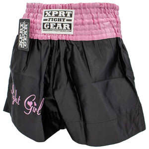 Short de kick-boxing XPRT Fight Girl Noir-Rose
