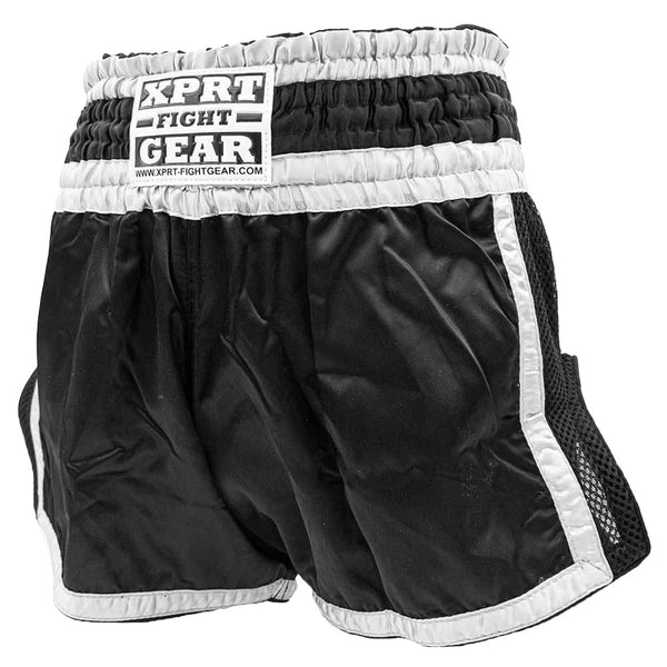Thaiboksbroekje XPRT Thai Neo Black Silver