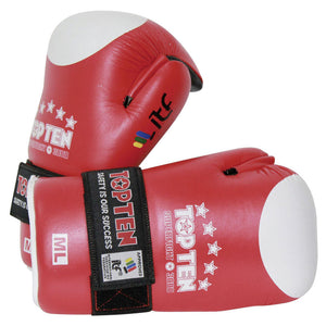 Taekwondo-handskar Top Ten Superfight Red