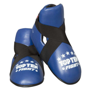 protectores de pie Top Ten Fight Kicks Azul
