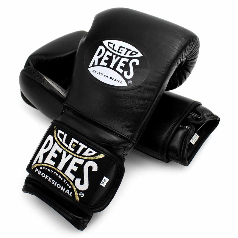 Bokshandschoenen Cleto Reyes Velcro Sparring Ink Black (zwart)