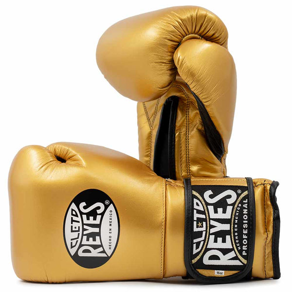 Bokshandschoenen Cleto Reyes Velcro Sparring Champions Gold