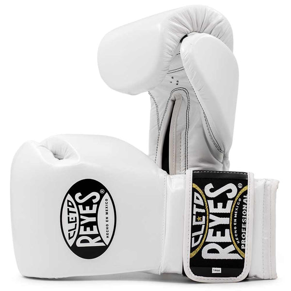 Bokshandschoenen Cleto Reyes Velcro Sparring Pure White