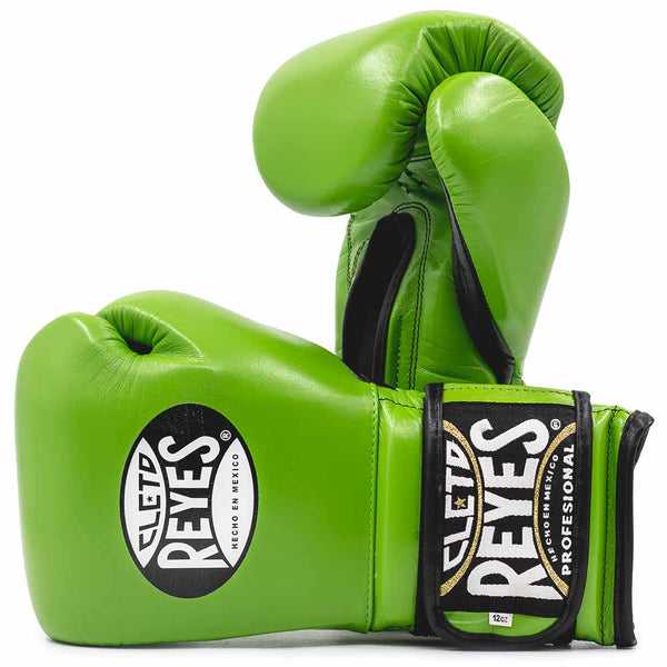 Bokshandschoenen Cleto Reyes Velcro Sparring Twisted Lime