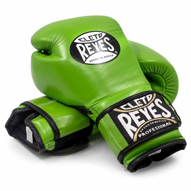 Bokshandschoenen Cleto Reyes Velcro Sparring Twisted Lime