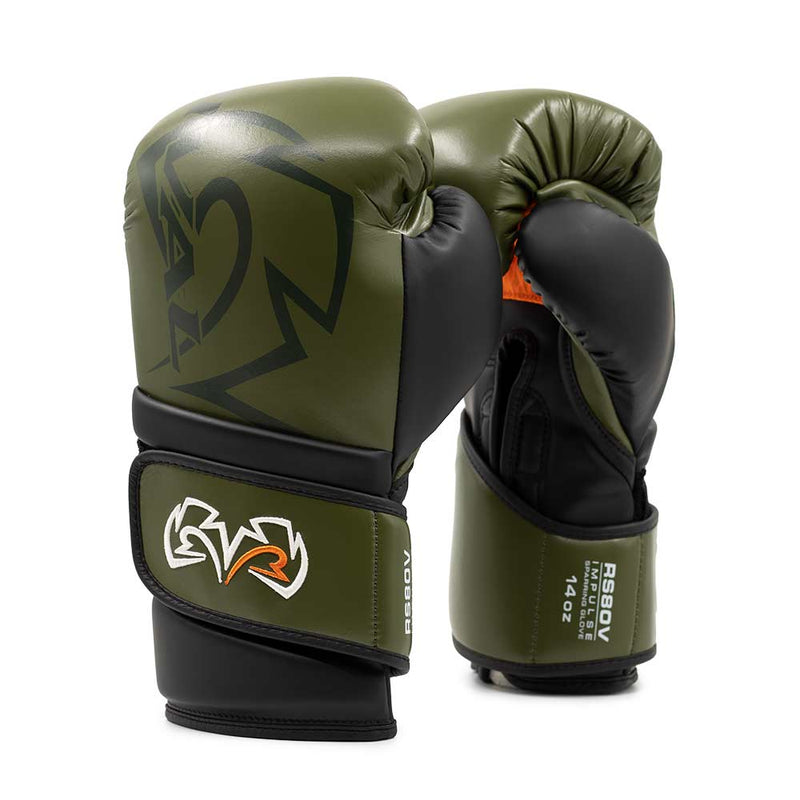 Bokshandschoenen Rival Impulse RS80V Khaki Black