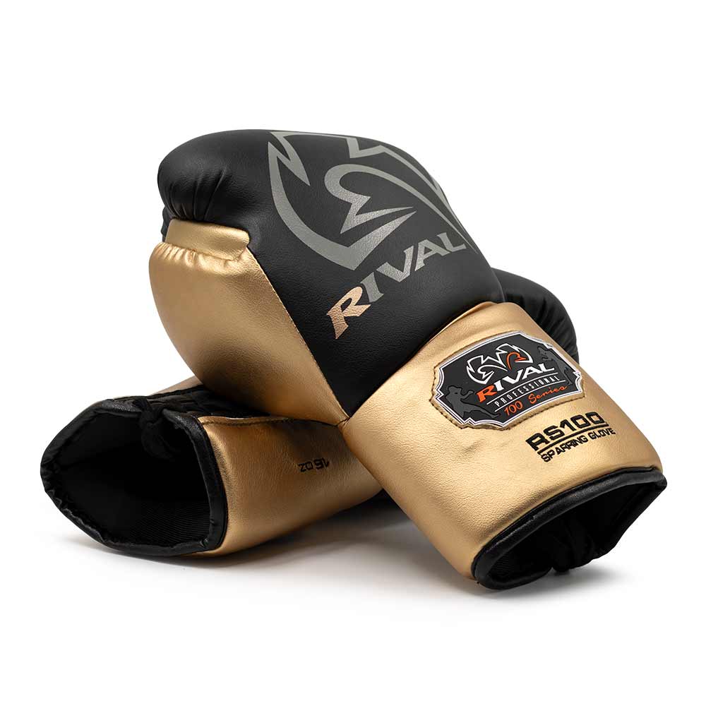 Bokshandschoenen Rival Pro Sparring RS100 Black (veters)