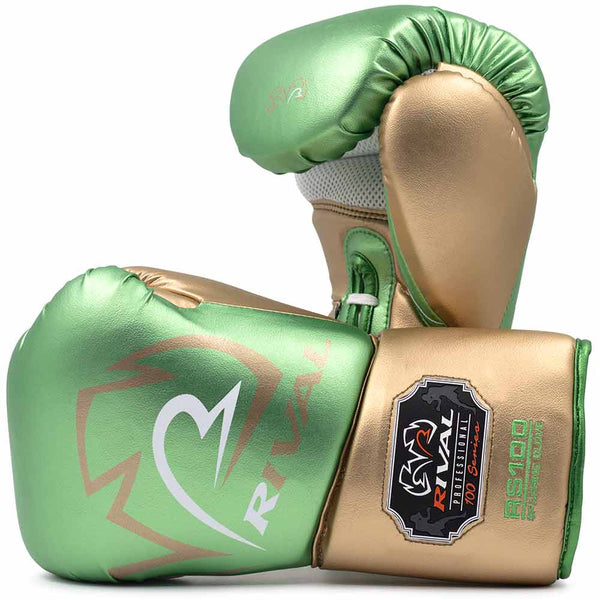 Bokshandschoenen Rival Pro Sparring RS100 Green (veters)
