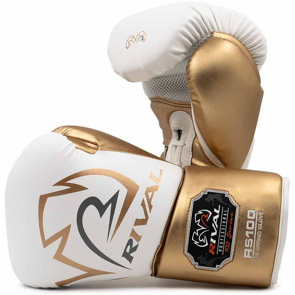 Bokshandschoenen Rival Pro Sparring RS100 White (veters)