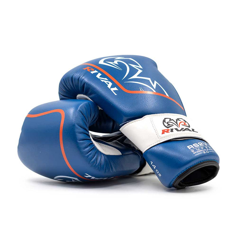 Bokshandschoenen Rival Super Sparring RS2V Blue 2.0