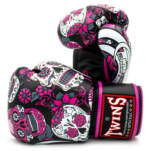 Boksehandsker Twins FBGVL53 Dia de Muertos Lyserød