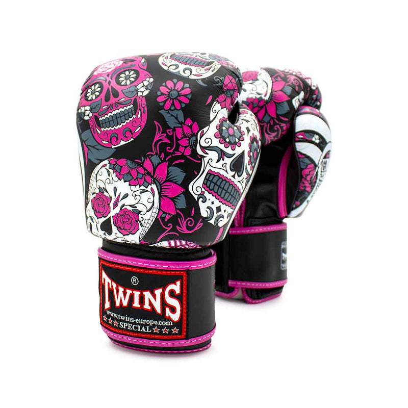 Bokshandschoenen Twins FBGVL53 Dia de Muertos Pink