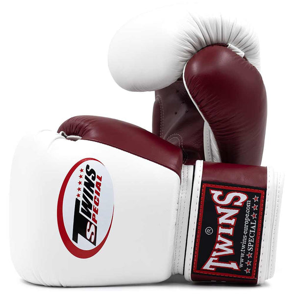 Bokshandschoenen Twins BGVL3 Burgundy White