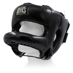 Kask bokserski Cleto Reyes Round Face-Bar Czarny