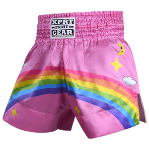 Meisjes Kickboksbroekje XPRT Rainbow Roze