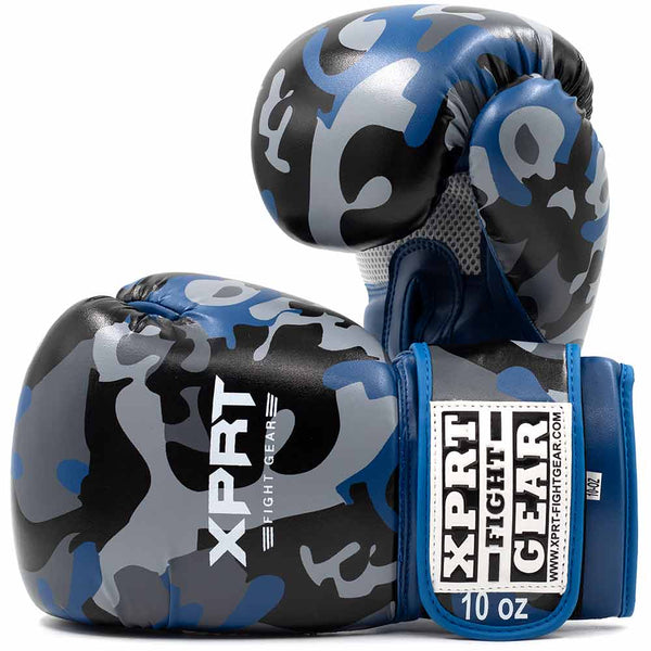 Bokshandschoenen XPRT Camo V2 blauw