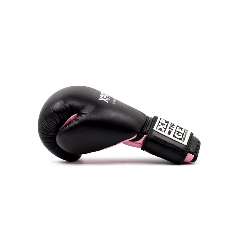 Bokshandschoenen XPRT Top Gloves zwart leer roze