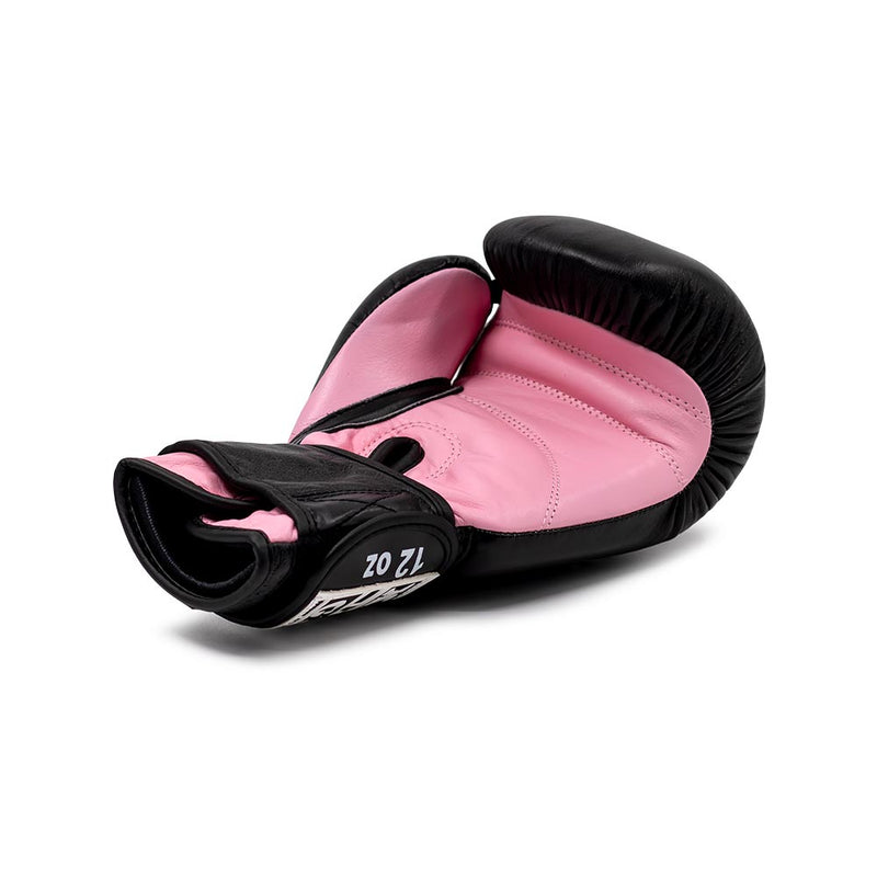 Bokshandschoenen XPRT Top Gloves zwart leer roze