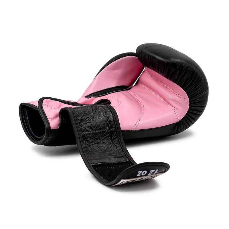 Bokshandschoenen XPRT Top Gloves zwart leer roze