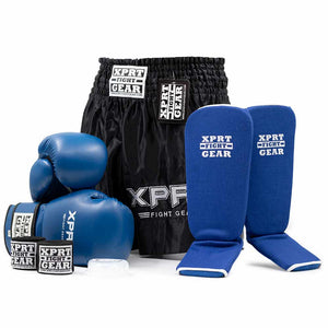Ensemble de kick-boxing enfants XPRT Bleu