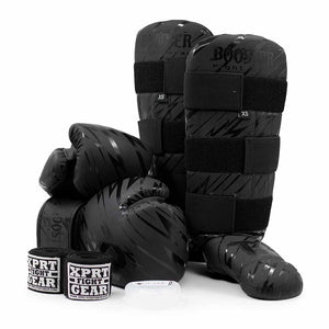 Ensemble de kick-boxing enfants Booster Combat Noir