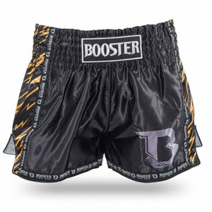 Short de kick-boxing enfants Booster Combat Noir-Or