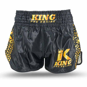 Kinder Kickbox-Short King Pro Boxing Hexagon Gold