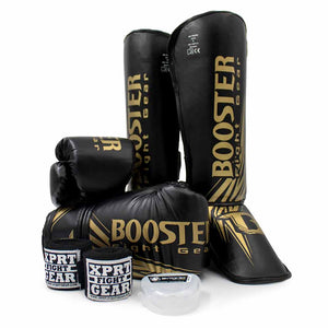 Ensemble de kick-boxing enfants Booster Champion Noir-Or