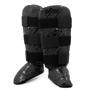 Kinder-Schienbeinschoner Booster Combat Schwarz