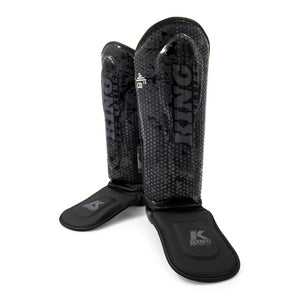 Kinder-Schienbeinschoner King Pro Boxing Hexagon Schwarz