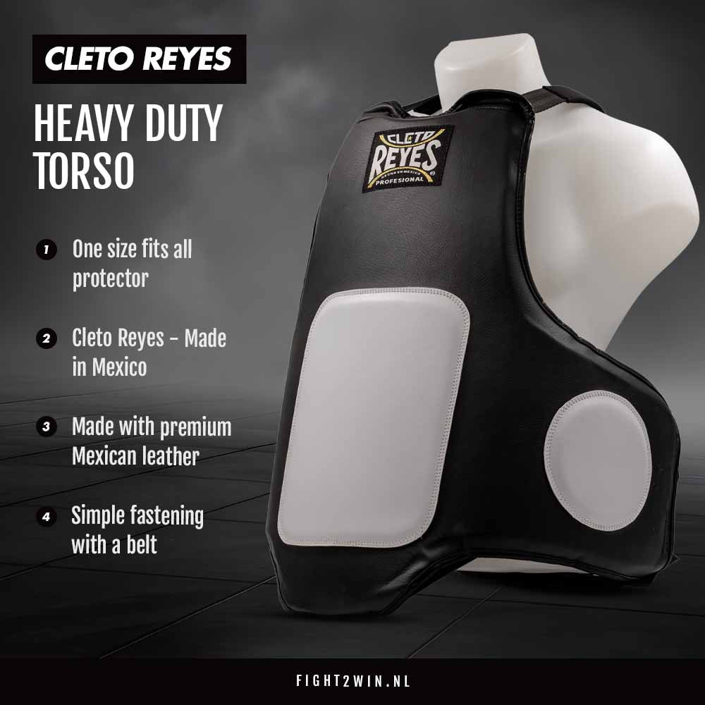 Protector de torso Cleto Reyes Heavy Duty infographic 1