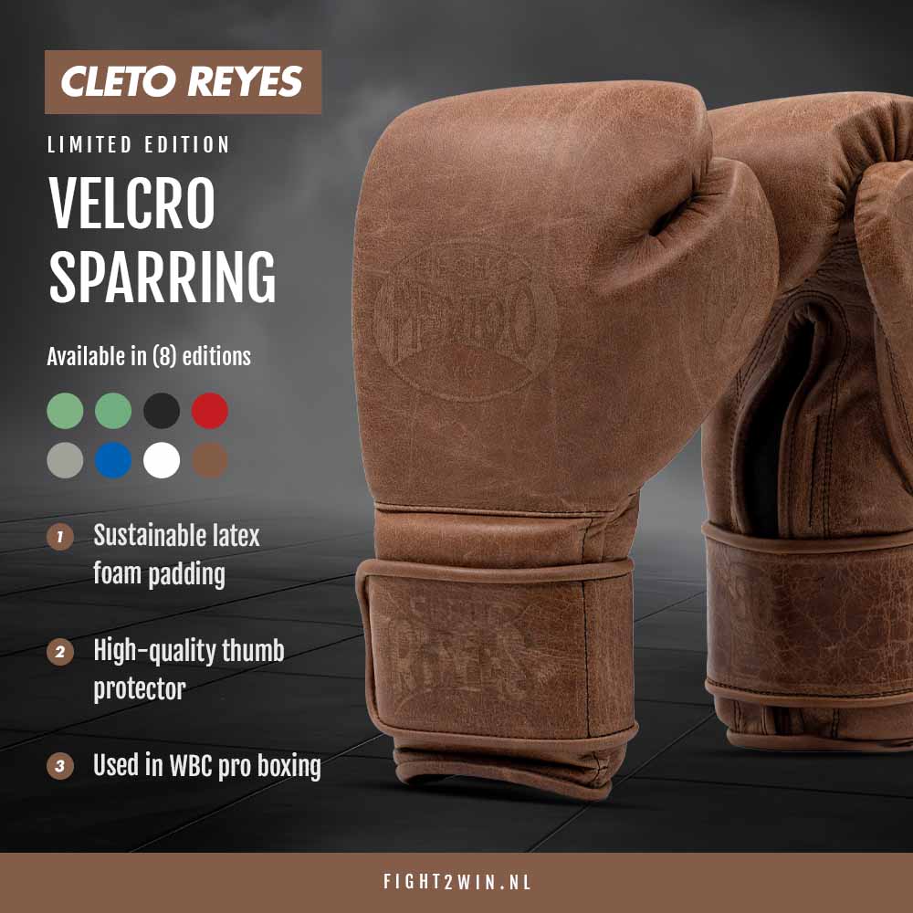 Boksehansker Cleto Reyes Velcro Sparring Vintage (80th Anniversary) infographic 1