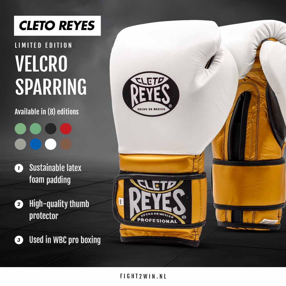 Bokshandschoenen Cleto Reyes Velcro Sparring Steel Snake (Special Edition) infographic 3