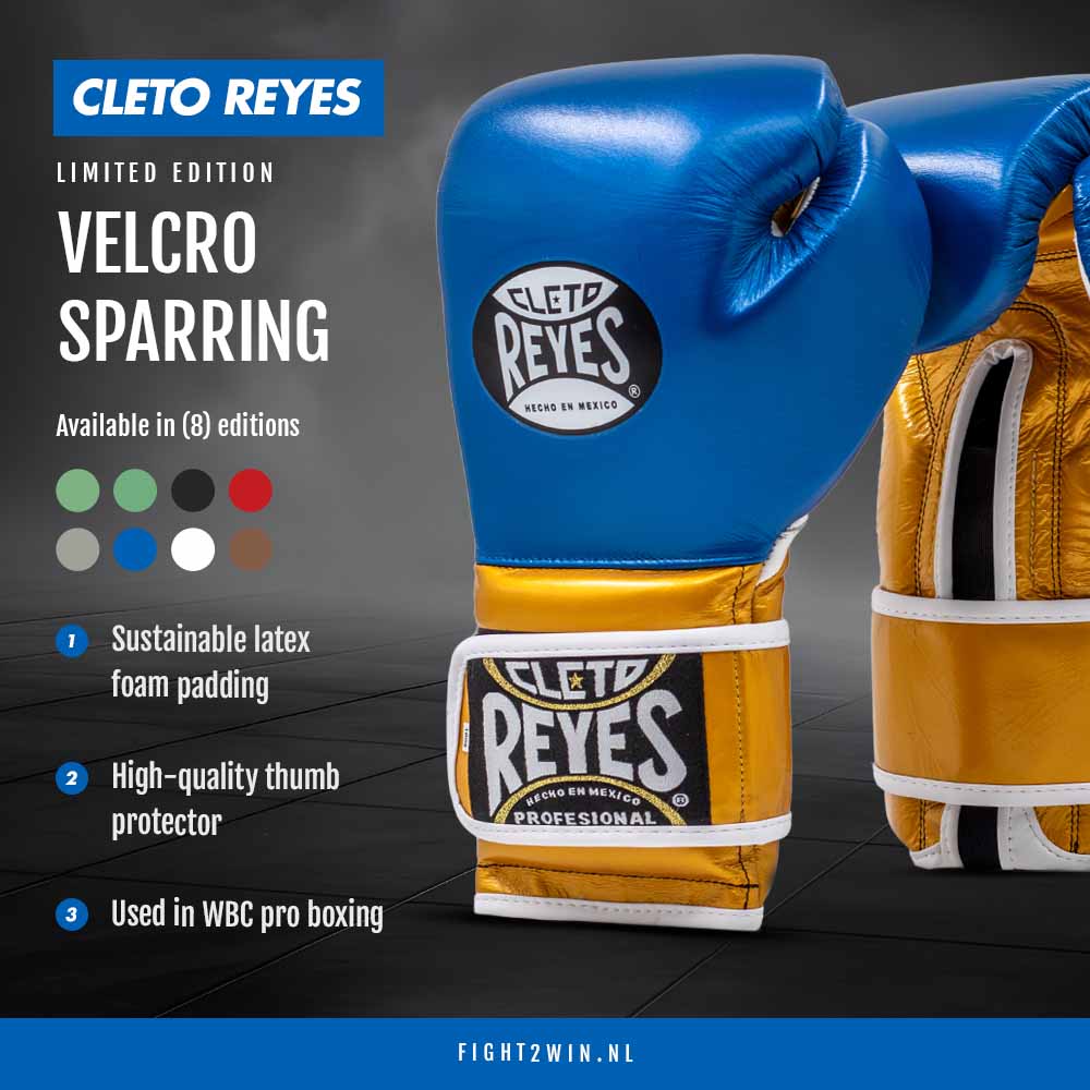 Bokshandschoenen Cleto Reyes Velcro Sparring Steel Snake (Special Edition) infographic 5