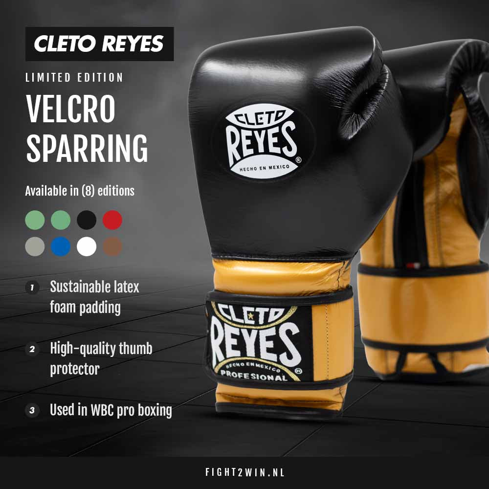 Bokshandschoenen Cleto Reyes Velcro Sparring Steel Snake (Special Edition) infographic 6
