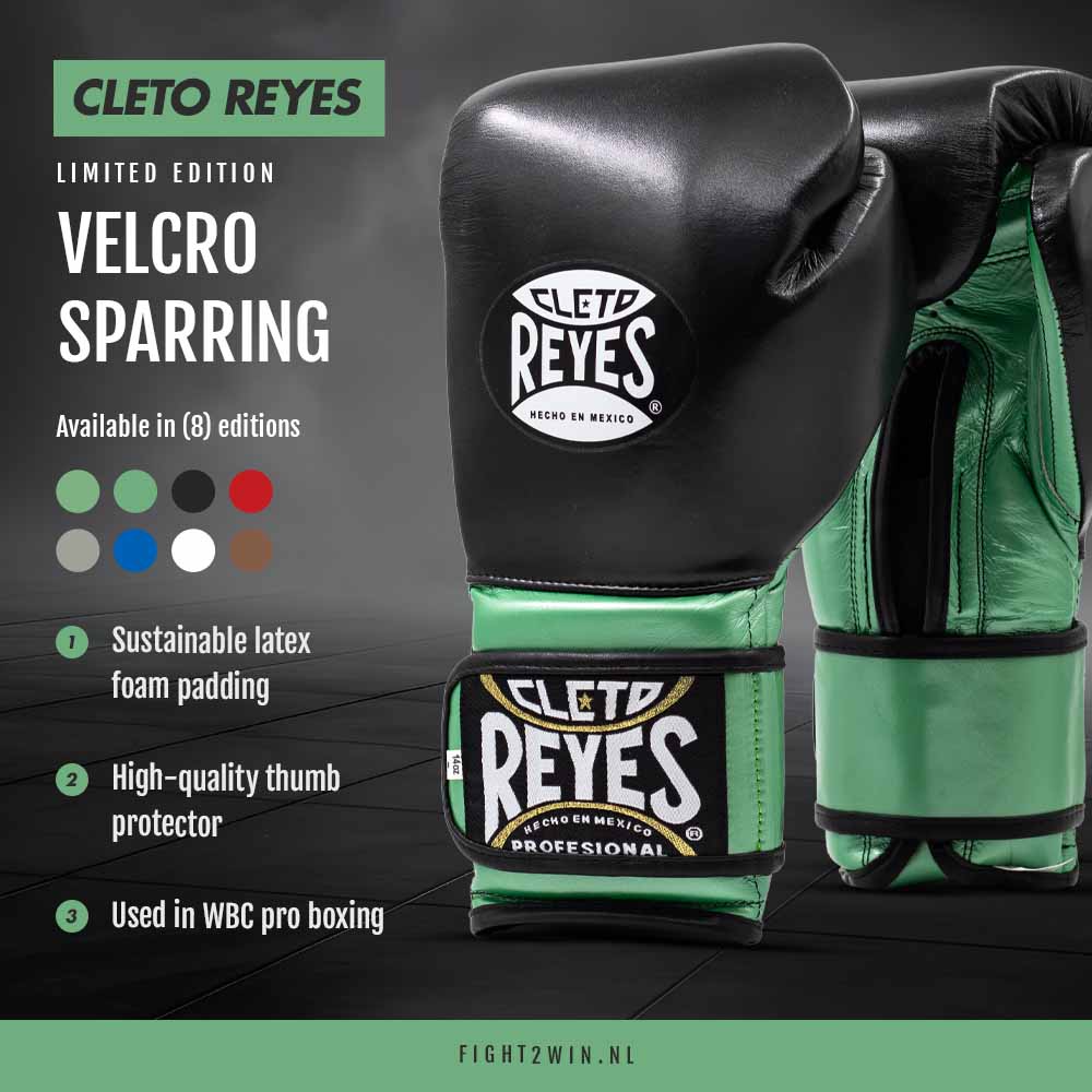 Bokshandschoenen Cleto Reyes Velcro Sparring Steel Snake (Special Edition) infographic 4