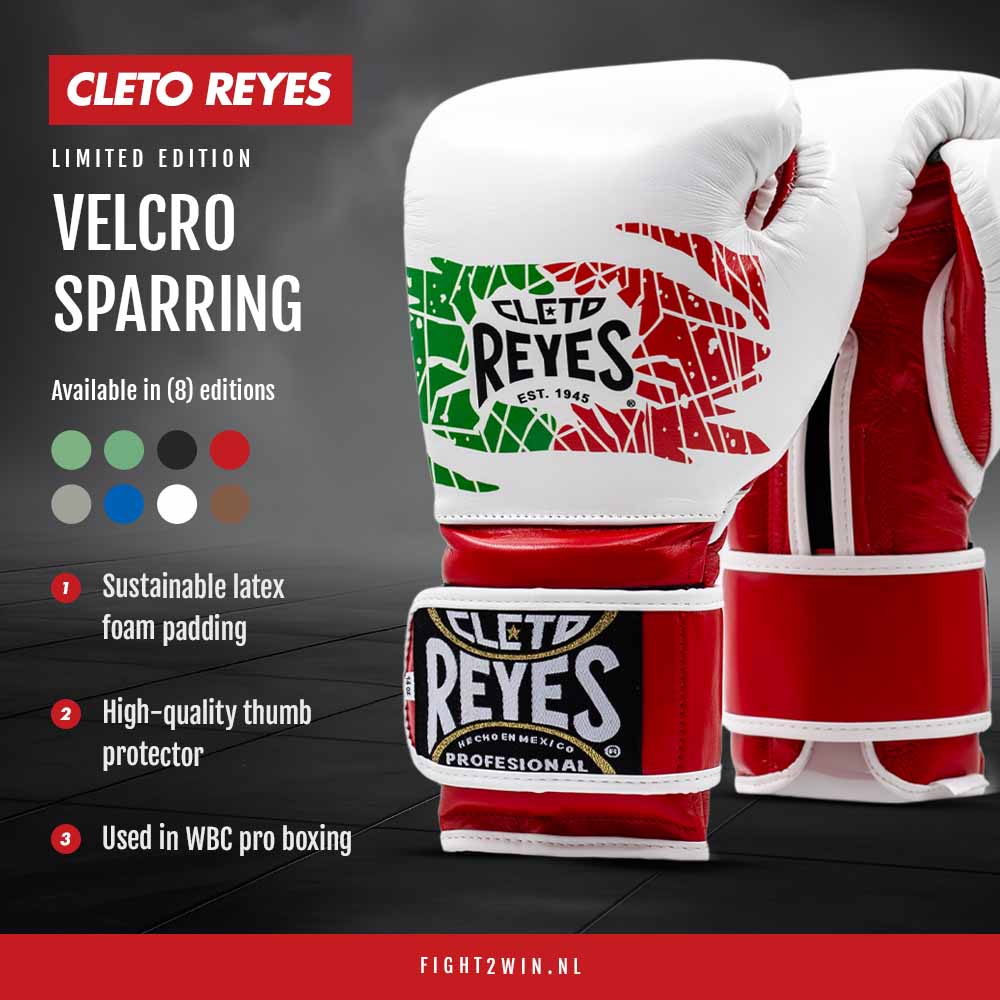 Bokshandschoenen Cleto Reyes Velcro Sparring Steel Snake (Special Edition) infographic 7