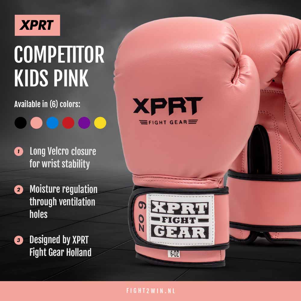 Boksehandsker til børn XPRT Competitor V1 sort infographic 5