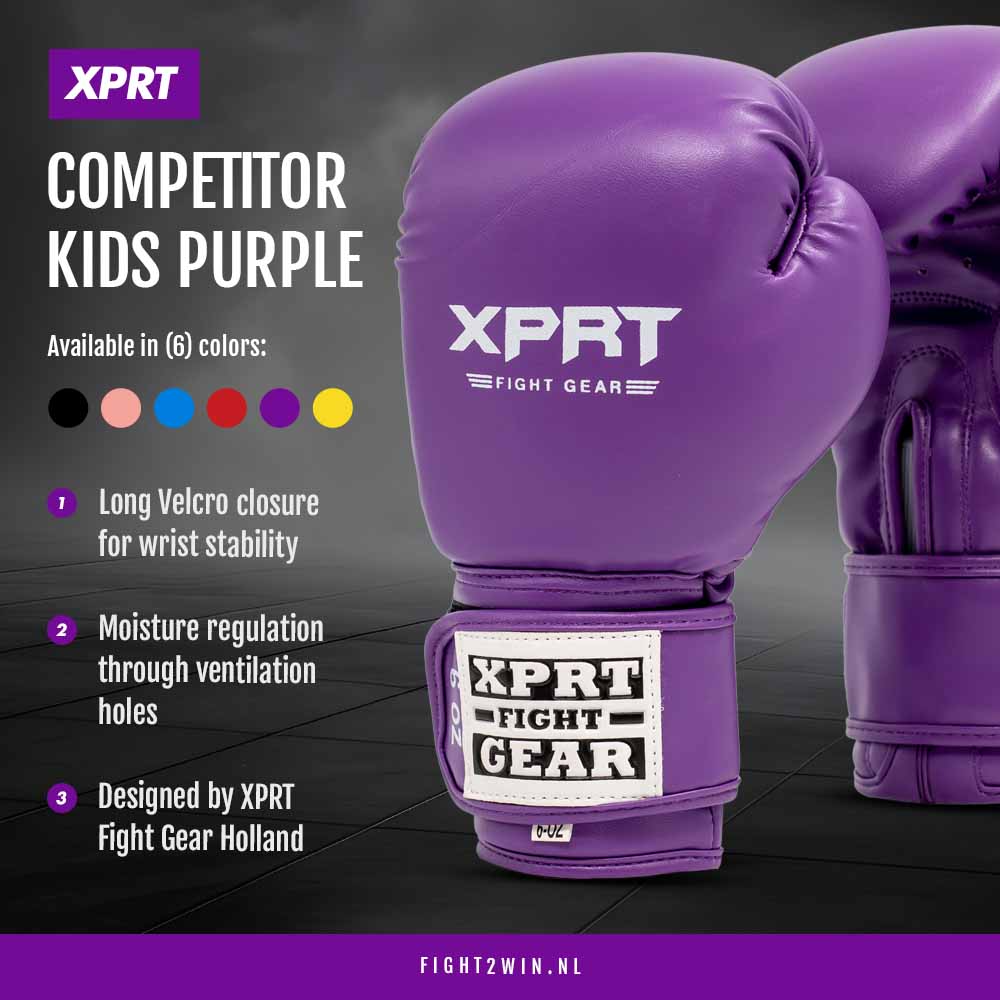 Boksehandsker til børn XPRT Competitor V1 sort infographic 6