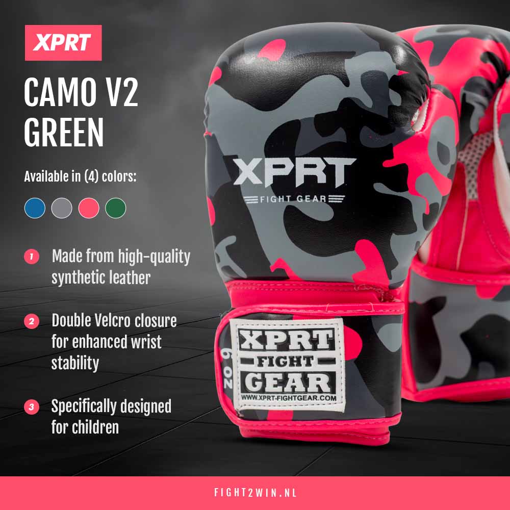Boxhandschuhe XPRT Camo V2 blau infographic 2