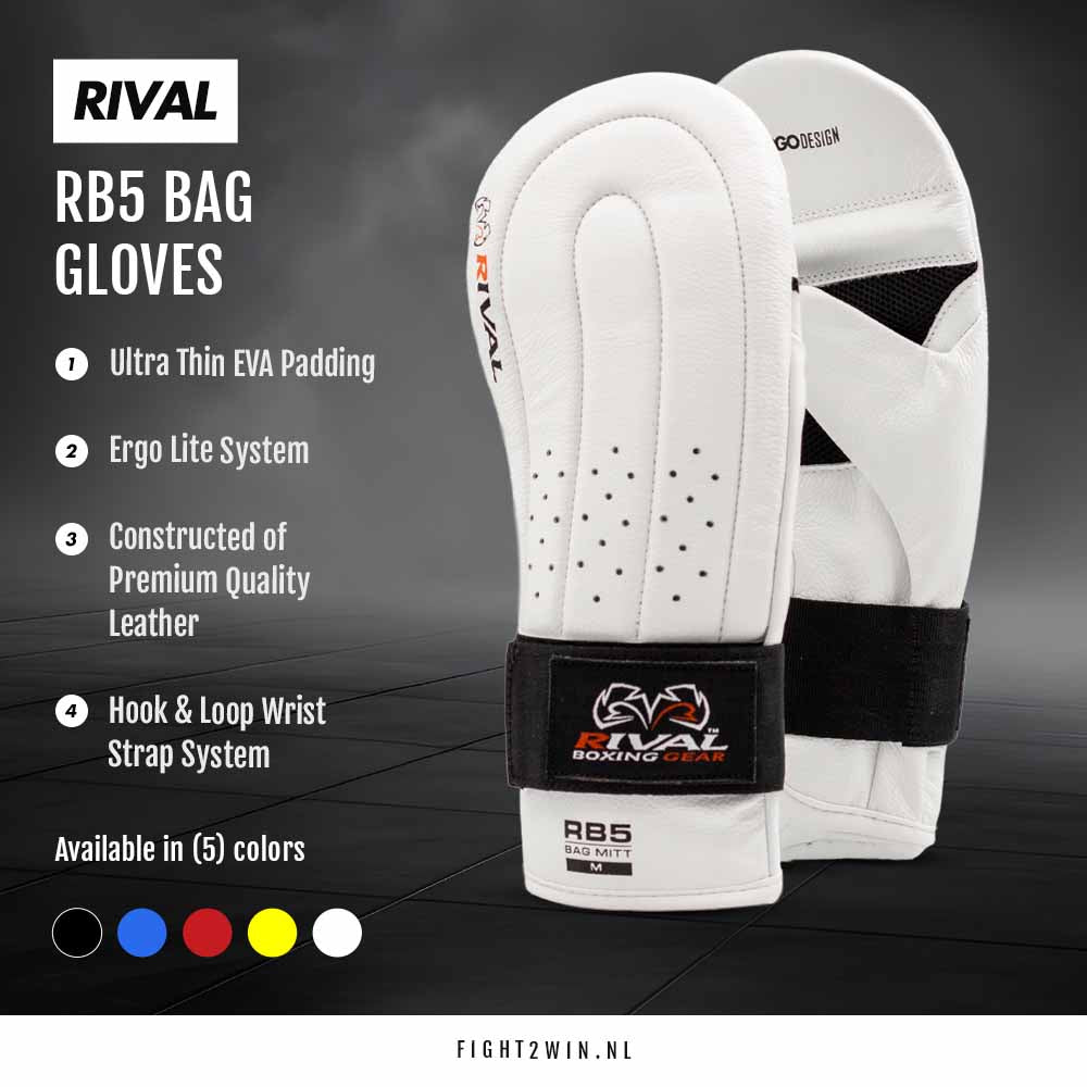Säkkihanskat Rival RB5 Musta infographic 3