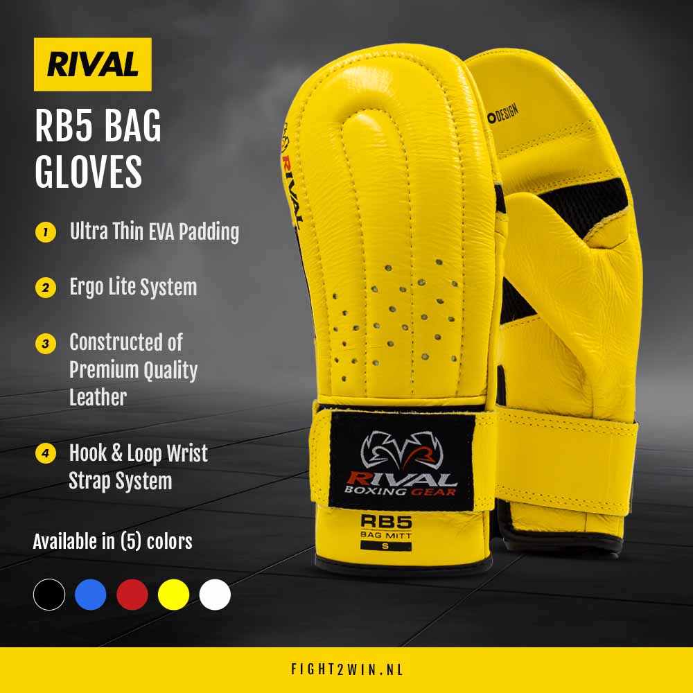 Säkkihanskat Rival RB5 Musta infographic 5