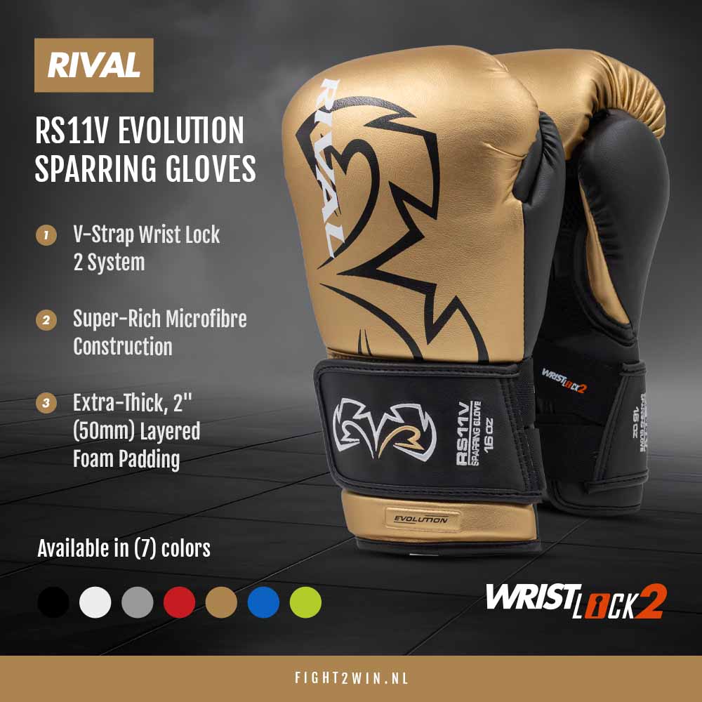 Boksehandsker Rival Evolution RS11V Sparring Sort infographic 3