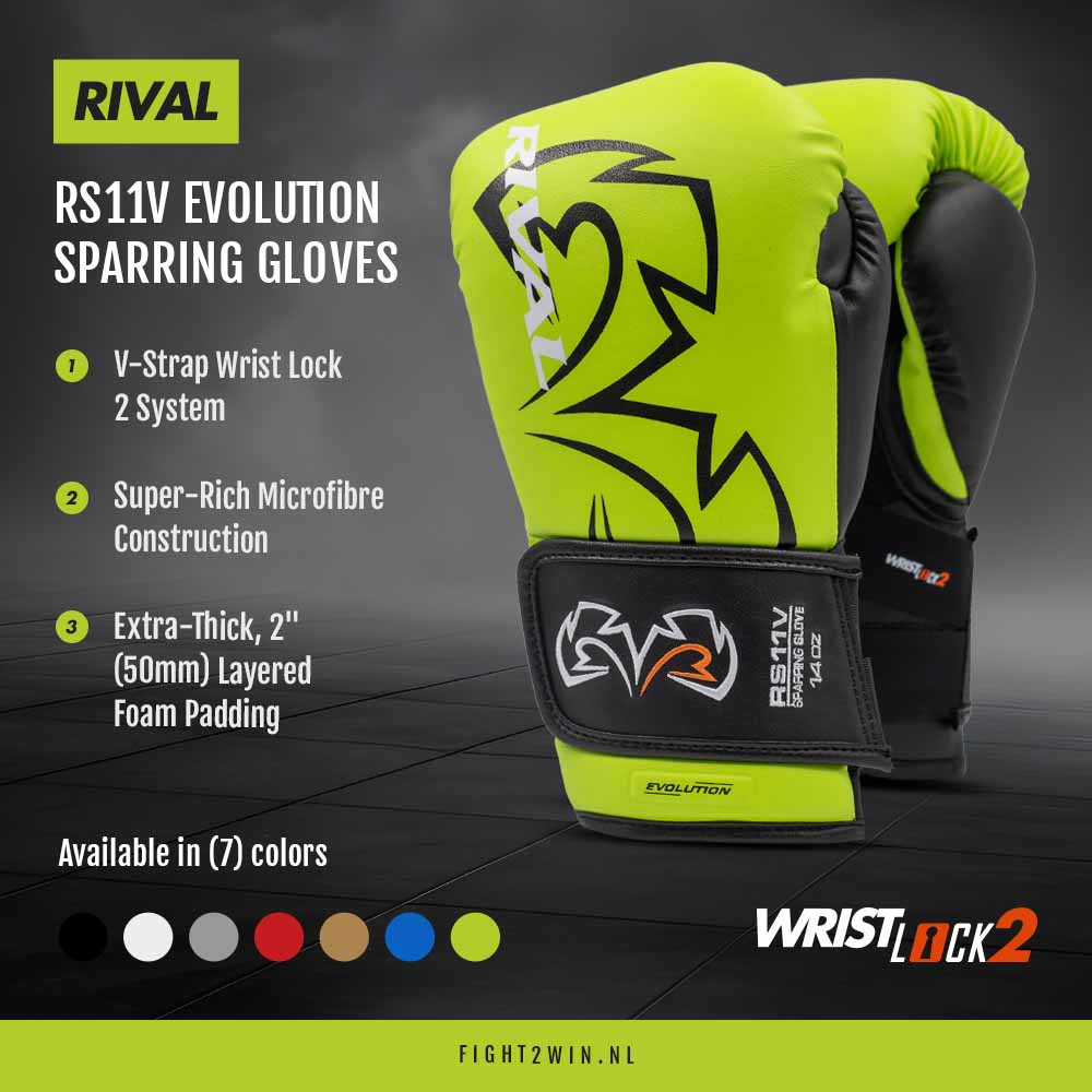 Boksehandsker Rival Evolution RS11V Sparring Sort infographic 4