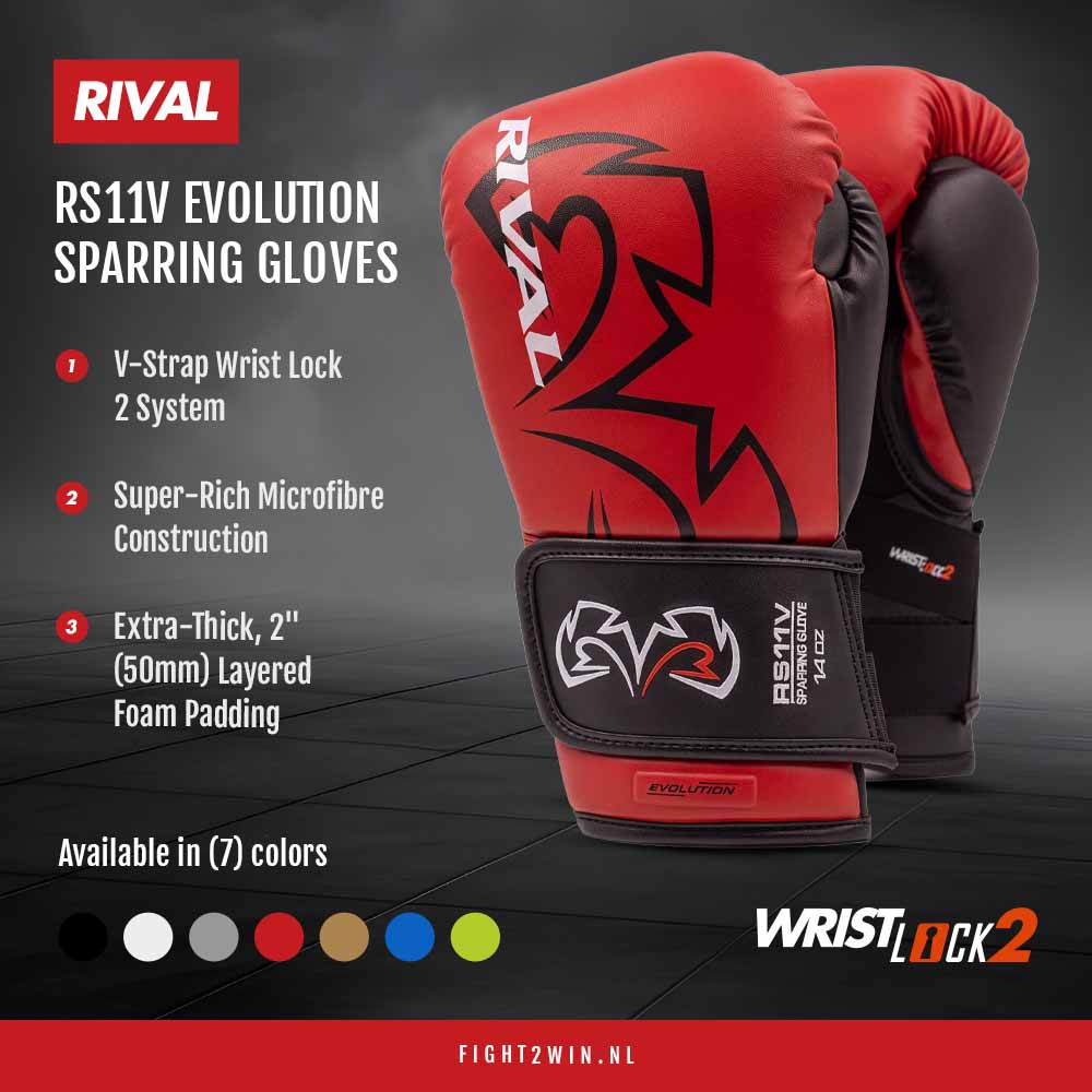 Boksehandsker Rival Evolution RS11V Sparring Sort infographic 5